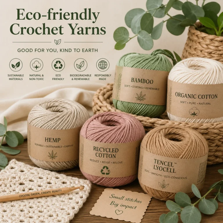 Eco-friendly crochet yarns
