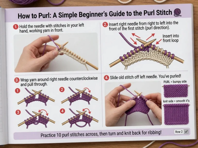 How to Purl Crochet