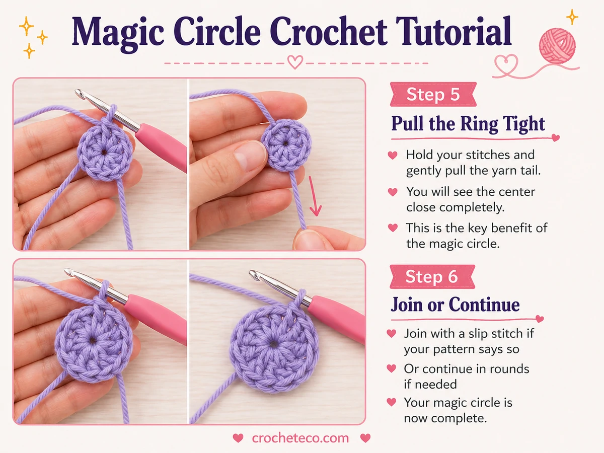 Magic Circle Crochet Tutorial