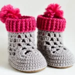 make crochet boots step by step