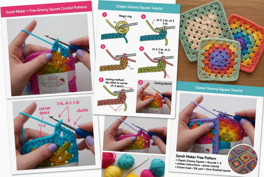 Square Patterns Free: Easy Crochet Ideas for Beginners – updated