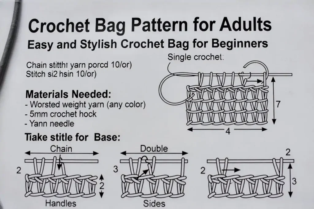 Crochet Bag Pattern for Adults