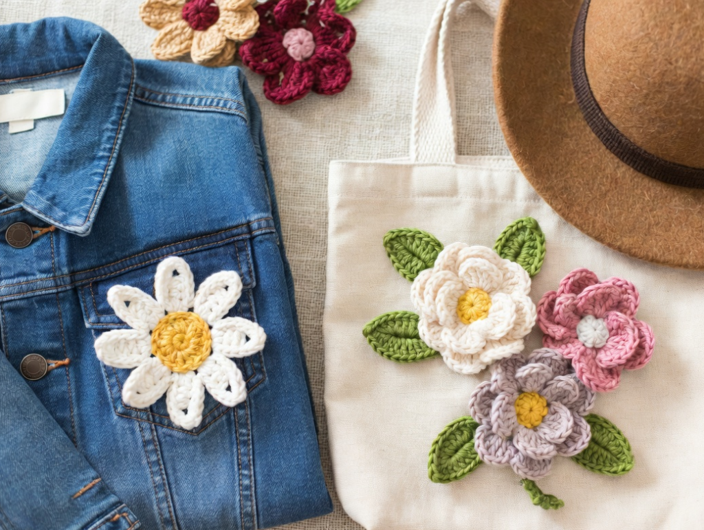 Flower Applique crochet