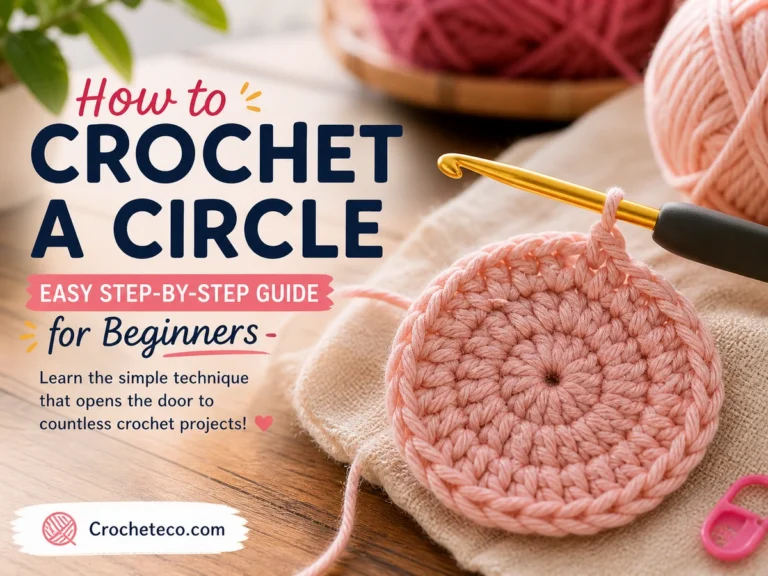 how to crochet a circle