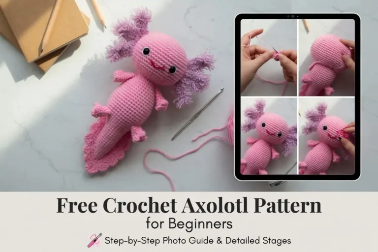 Free Crochet Axolotl Pattern