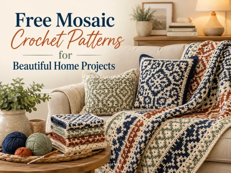 Free Mosaic Crochet Patterns