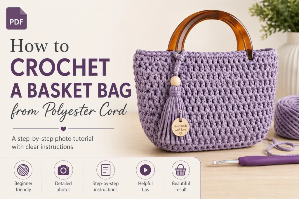 crochet basket bag
