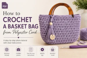 crochet basket bag