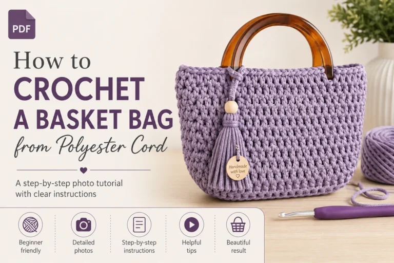 crochet basket bag