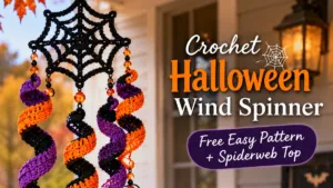 Crochet Halloween Wind Spinner