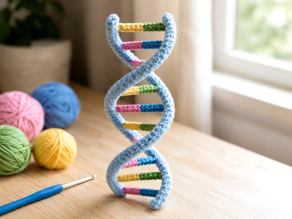 crochet DNA double helix pattern free