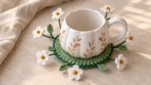 crochet-daisy-flower-coaster-featured