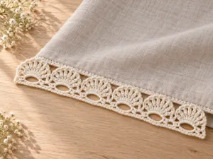 crochet-shell-lace-trim-linen