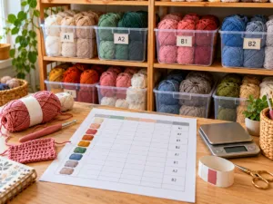 yarn inventory spreadsheet for crochet